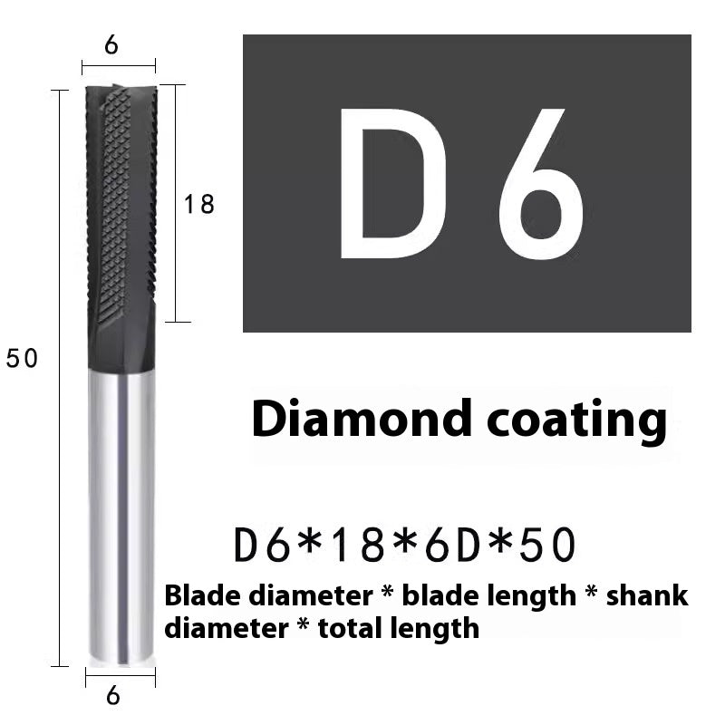 2127-Special milling cutter for glass fiber, imported diamond coating, burr processing, carbon fiber composite tungsten carbide milling cutter Shandong Denso Pricision Tools Co.,Ltd.